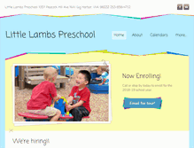 Tablet Screenshot of little-lambspreschool.org